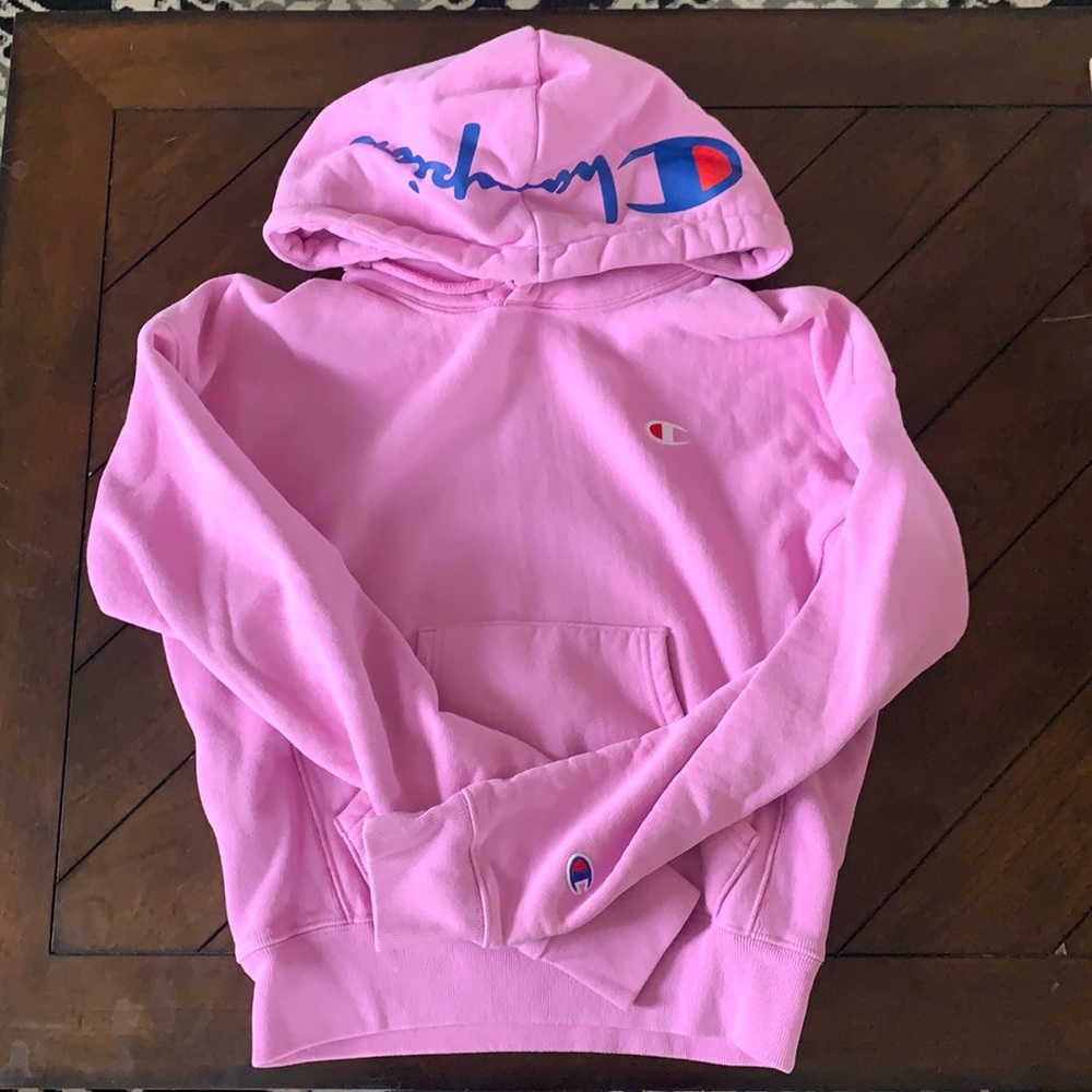 Champion Reverse Weave Bubblegum Pink Hoodie- Size XS